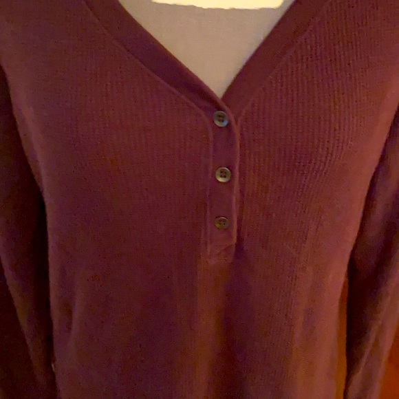 ⚡️⚡️5/$20⚡️⚡️🔸Purple waffle Oversize T-shirt🔸 - Picture 2 of 4